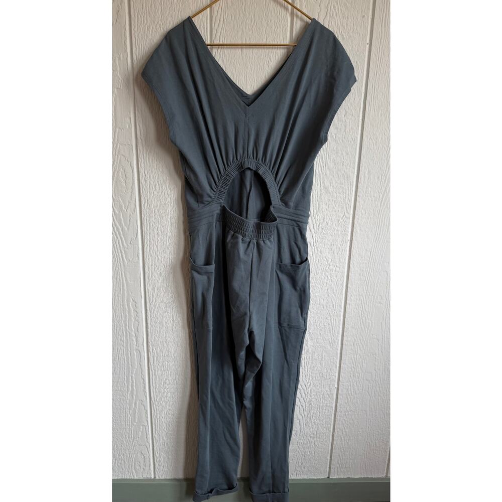 Patagonia Slate-Blue V-Neck Utility Jumpsuit - Picture 6 of 8